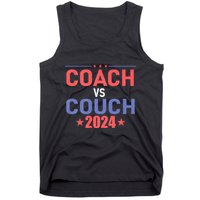 Tim Walz Waltz Vs Jd Vance 2024 Coach Vs Couch Tank Top