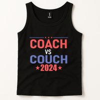 Tim Walz Waltz Vs Jd Vance 2024 Coach Vs Couch Tank Top