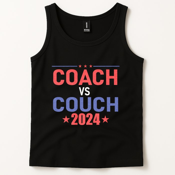 Tim Walz Waltz Vs Jd Vance 2024 Coach Vs Couch Tank Top