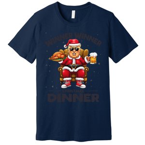 Trump Winner Winner Turkey Dinner Funny Trump Christmas Xmas Premium T-Shirt