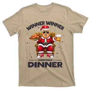 Trump Winner Winner Turkey Dinner Funny Trump Christmas Xmas T-Shirt