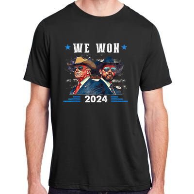 Trump We Won Wins Inauguration 47 Us President 2025 Election Adult ChromaSoft Performance T-Shirt