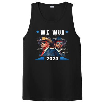 Trump We Won Wins Inauguration 47 Us President 2025 Election PosiCharge Competitor Tank