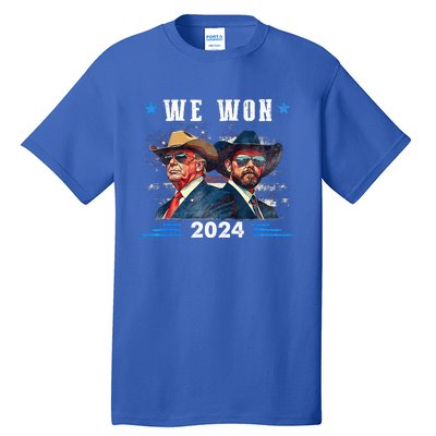 Trump We Won Wins Inauguration 47 Us President 2025 Election Tall T-Shirt