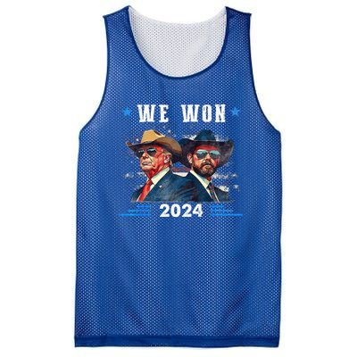 Trump We Won Wins Inauguration 47 Us President 2025 Election Mesh Reversible Basketball Jersey Tank