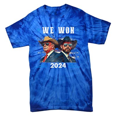 Trump We Won Wins Inauguration 47 Us President 2025 Election Tie-Dye T-Shirt