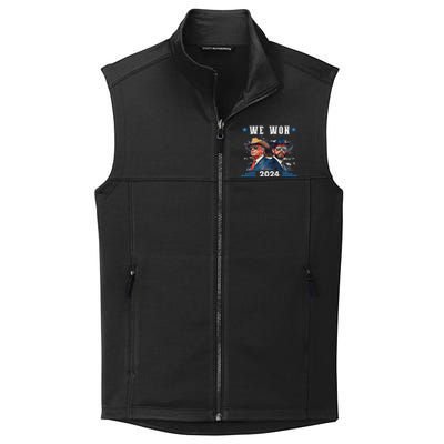 Trump We Won Wins Inauguration 47 Us President 2025 Election Collective Smooth Fleece Vest