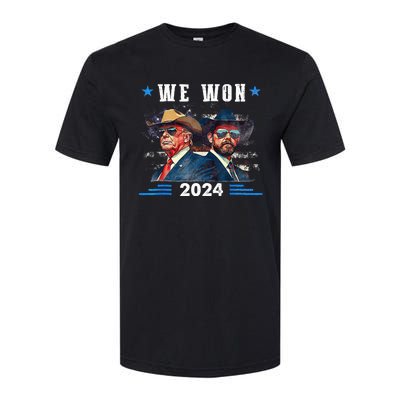 Trump We Won Wins Inauguration 47 Us President 2025 Election Softstyle® CVC T-Shirt