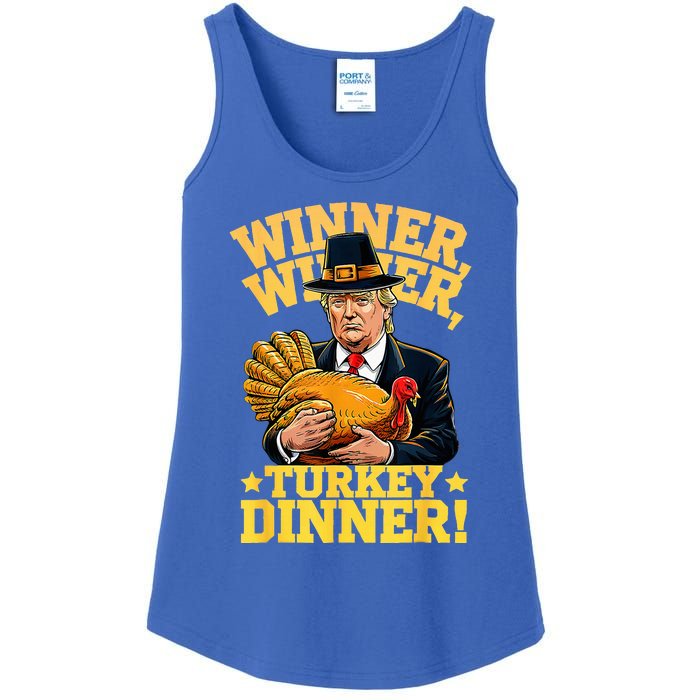 Trump Winner Winner Turkey Dinner Ladies Essential Tank