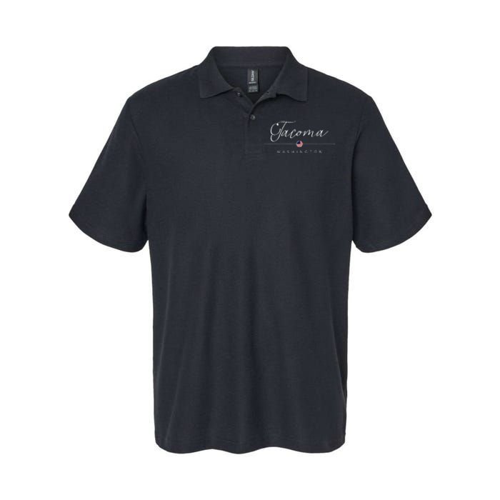 Tacoma Washington WA On Tacoma Softstyle Adult Sport Polo