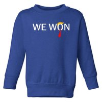 Trump We Won Wins Inauguration 47 Us President Toddler Sweatshirt