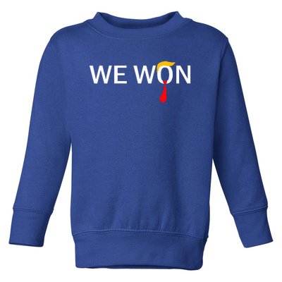 Trump We Won Wins Inauguration 47 Us President Toddler Sweatshirt