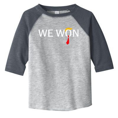 Trump We Won Wins Inauguration 47 Us President Toddler Fine Jersey T-Shirt