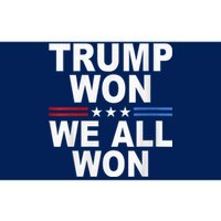 Trump Won We All Won 2024 Usa Flag Trump Won Bumper Sticker