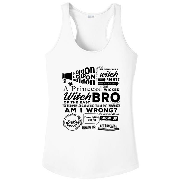 The Wicked Witch Of The East Bro Funny Meme Ladies PosiCharge Competitor Racerback Tank