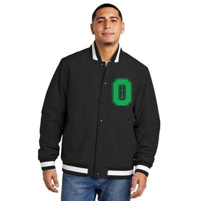 Tatum Who Wears Number 0 Green Is Incredibly Brilliant Insulated Varsity Jacket