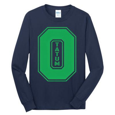 Tatum Who Wears Number 0 Green Is Incredibly Brilliant Tall Long Sleeve T-Shirt