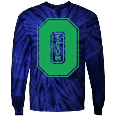 Tatum Who Wears Number 0 Green Is Incredibly Brilliant Tie-Dye Long Sleeve Shirt