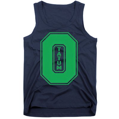 Tatum Who Wears Number 0 Green Is Incredibly Brilliant Tank Top