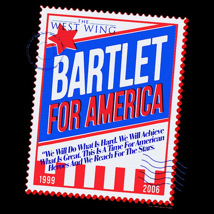 The West Wing Bartlet For America Stamp Poster Impact Tech Backpack