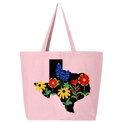 Texas Wildflowers With Bluebonnets 25L Jumbo Tote