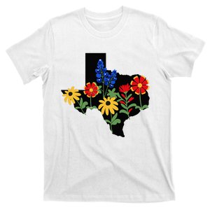 Texas Wildflowers With Bluebonnets T-Shirt