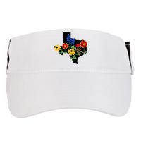 Texas Wildflowers With Bluebonnets Adult Drive Performance Visor