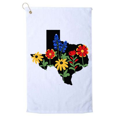 Texas Wildflowers With Bluebonnets Golf Towel