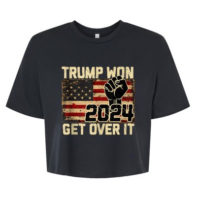 Trump We Won Wins Inauguration 47 Us President 2025 Election Bella+Canvas Jersey Crop Tee