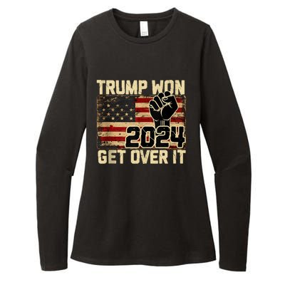 Trump We Won Wins Inauguration 47 Us President 2025 Election Womens CVC Long Sleeve Shirt