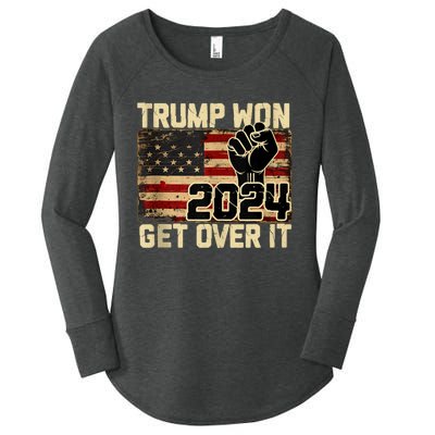 Trump We Won Wins Inauguration 47 Us President 2025 Election Women's Perfect Tri Tunic Long Sleeve Shirt