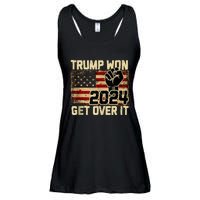 Trump We Won Wins Inauguration 47 Us President 2025 Election Ladies Essential Flowy Tank