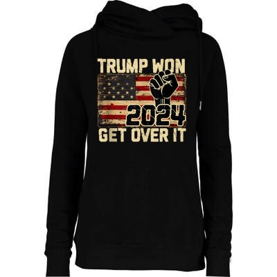 Trump We Won Wins Inauguration 47 Us President 2025 Election Womens Funnel Neck Pullover Hood