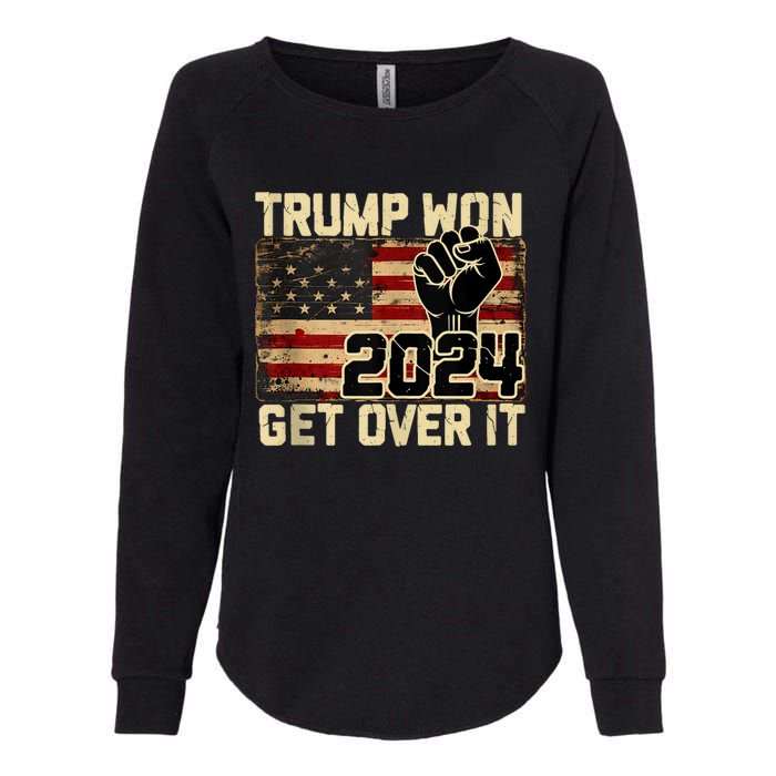 Trump We Won Wins Inauguration 47 Us President 2025 Election Womens California Wash Sweatshirt