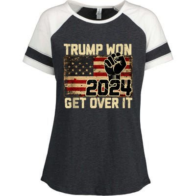 Trump We Won Wins Inauguration 47 Us President 2025 Election Enza Ladies Jersey Colorblock Tee