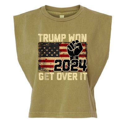 Trump We Won Wins Inauguration 47 Us President 2025 Election Garment-Dyed Women's Muscle Tee