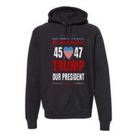 Trump We Won Again 2024 Wins Victory President 45 47 Premium Hoodie