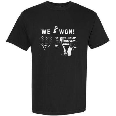 Trump We Won Wins Inauguration 47 Us President 2025 Election Garment-Dyed Heavyweight T-Shirt