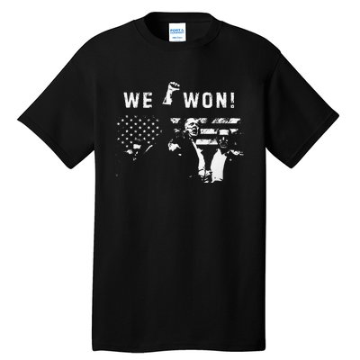 Trump We Won Wins Inauguration 47 Us President 2025 Election Tall T-Shirt