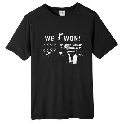 Trump We Won Wins Inauguration 47 Us President 2025 Election Tall Fusion ChromaSoft Performance T-Shirt