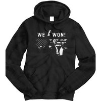 Trump We Won Wins Inauguration 47 Us President 2025 Election Tie Dye Hoodie