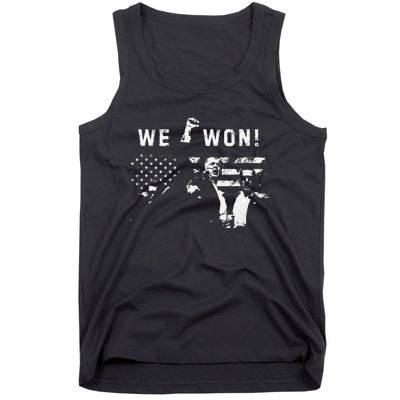 Trump We Won Wins Inauguration 47 Us President 2025 Election Tank Top