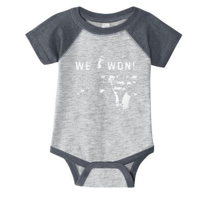 Trump We Won Wins Inauguration 47 Us President 2025 Election Infant Baby Jersey Bodysuit