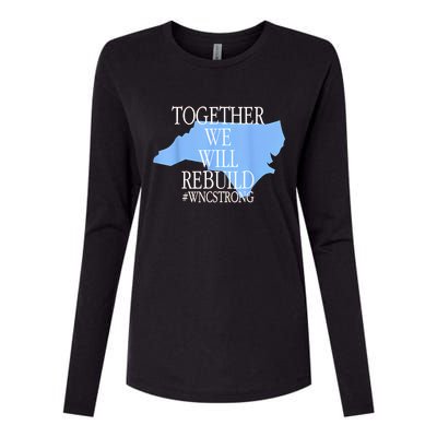 Together We Will Rebuild Wnc Strong Womens Cotton Relaxed Long Sleeve T-Shirt