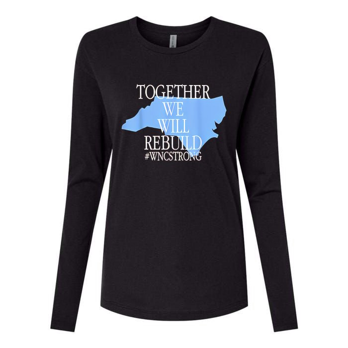 Together We Will Rebuild Wnc Strong Womens Cotton Relaxed Long Sleeve T-Shirt