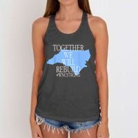 Together We Will Rebuild Wnc Strong Women's Knotted Racerback Tank