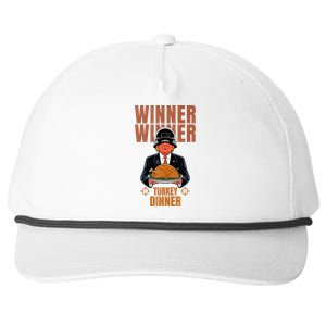 Trump Winner Winner Turkey Dinner Thanksgiving Snapback Five-Panel Rope Hat