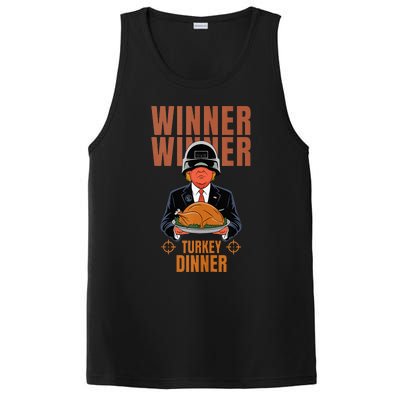 Trump Winner Winner Turkey Dinner Thanksgiving PosiCharge Competitor Tank