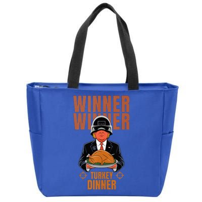 Trump Winner Winner Turkey Dinner Thanksgiving Zip Tote Bag