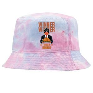 Trump Winner Winner Turkey Dinner Thanksgiving Tie-Dyed Bucket Hat